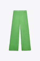 WIDE LEG KNIT PANTS