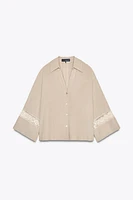 EMBROIDERED SLEEVE SHIRT