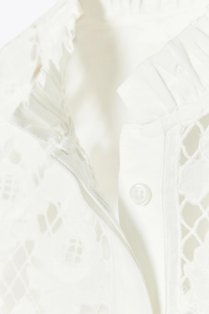 CHEMISE PÉPLUM BRODÉE ZW COLLECTION