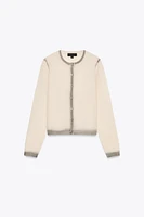 GRADIENT PRINT KNIT JACKET