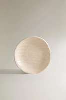 TEXTURED CERAMIC SOAP DISH