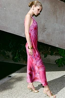 PRINTED MIDI DRESS