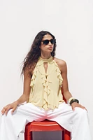 TOP HALTER VOLANTS