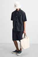 WOVEN SHOPPER BAG