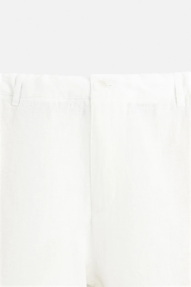 PANTALON RELAXED FIT 100 % LIN