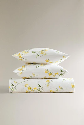 HOUSSE DE COUETTE SATIN IMPRIMÉ MIMOSA
