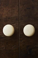 CERAMIC IVORY KNOB (SET OF 2)