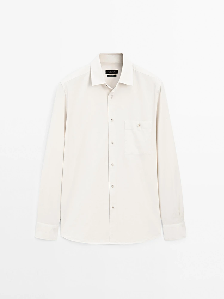 Chemise serge regular fit 100 % coton