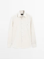 Regular fit 100% cotton twill shirt