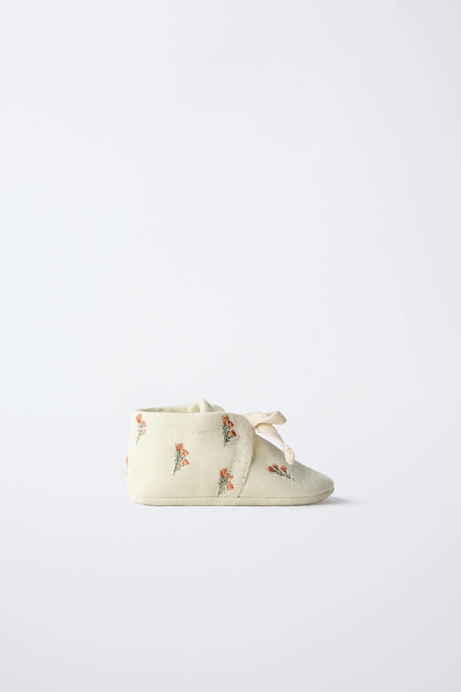 FLORAL COTTON BOOTIES