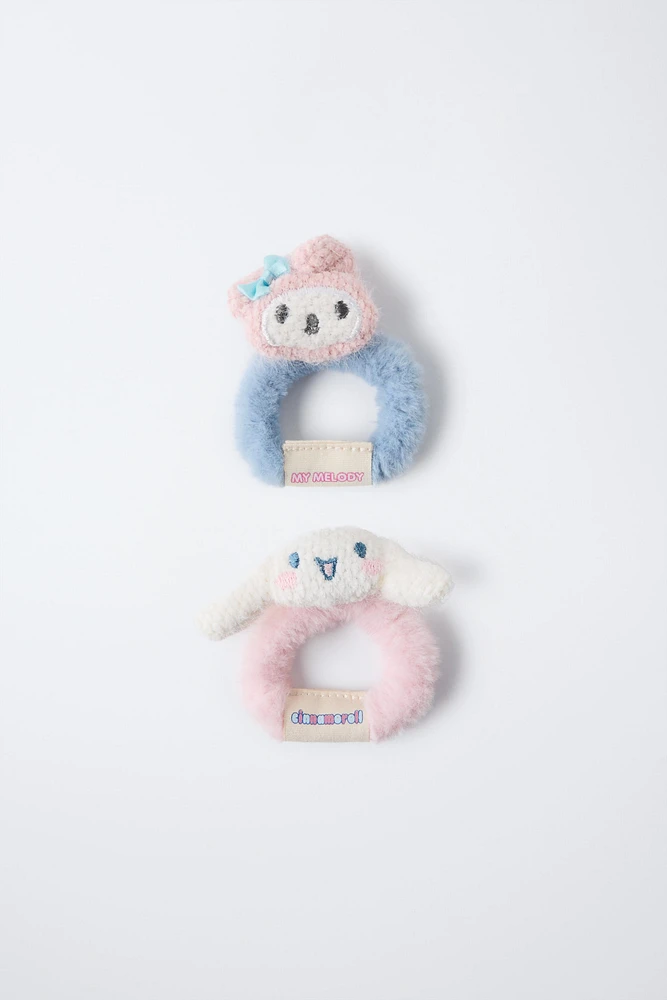 PACK OF TWO MY MELODY AND CINNAMOROLL © SANRIO HAIR TIES