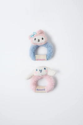 LOT DE DEUX CHOUCHOUS MY MELODY ET CINNAMOROLL © SANRIO