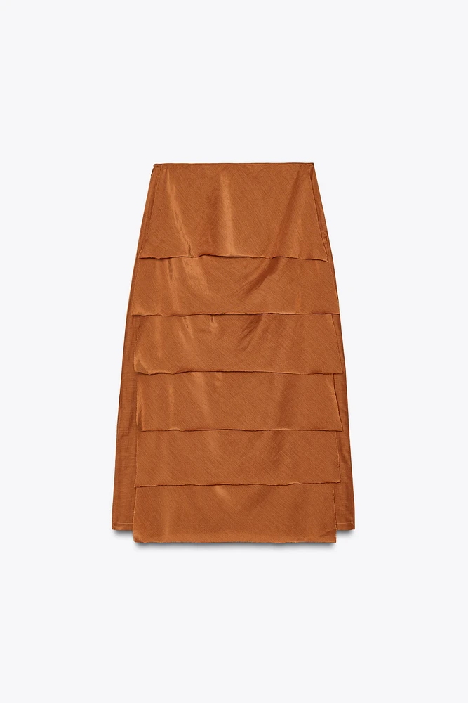 JUPE MIDI VOLANTS ZW COLLECTION