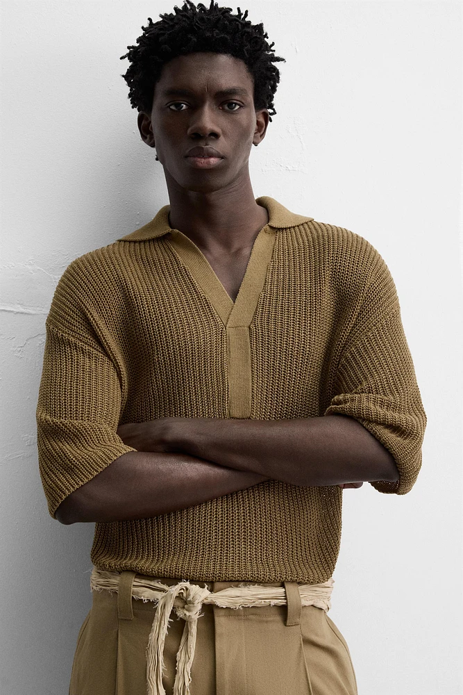 POLO EN MAILLE PERLÉE