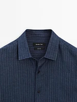 Chemise regular délavée en lin