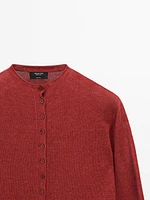 Cardigan manches longues 100 % lin