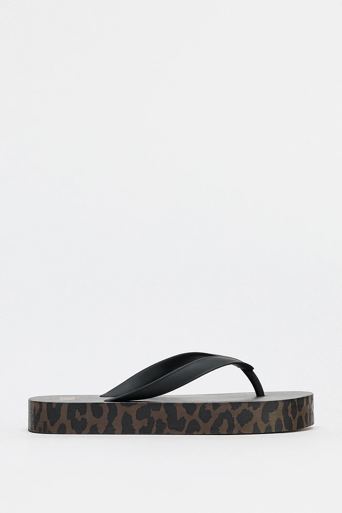 ANIMAL PRINT SANDALS