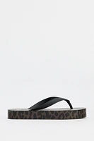 ANIMAL PRINT SANDALS