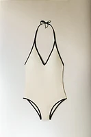 MAILLOT DE BAIN PLAGE BRETELLES CONTRASTANTES
