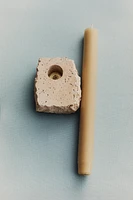 TRAVERTINE CANDLEHOLDER