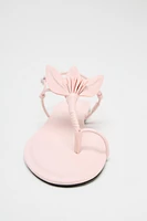 FLAT SANDALS WITH FLOWER