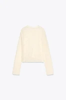 CROCHET LONG SLEEVE TOP