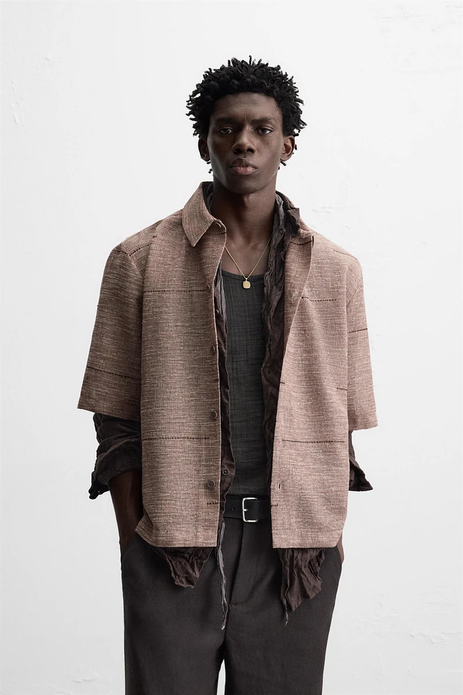 CHEMISE STRUCTURE BRODÉ