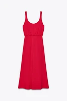 ROBE MIDI PLIS TAILLE
