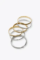 PACK OF 6 COMBINED METAL BRACELETS