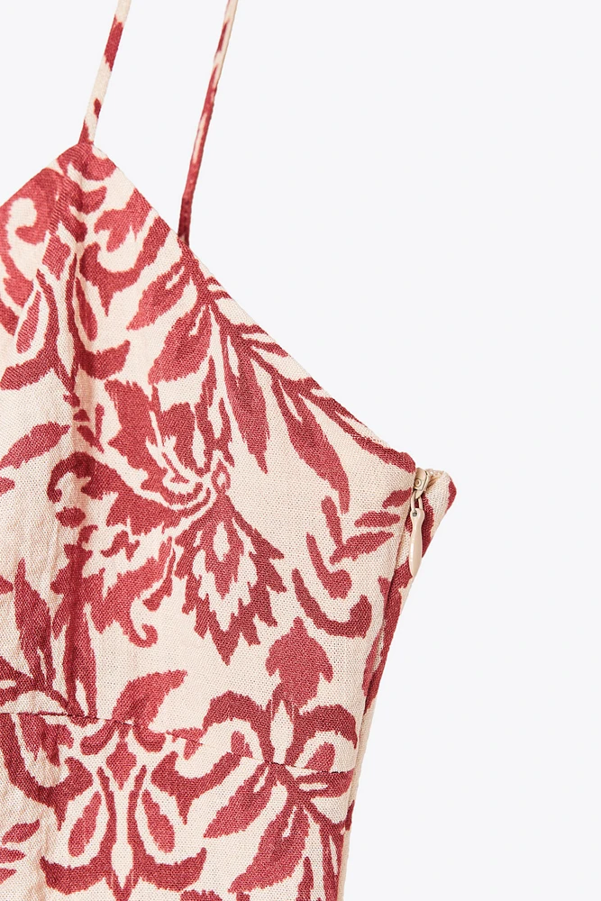 ROBE MIDI RUSTIQUE IMPRIMÉE