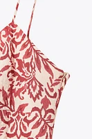 ROBE MIDI RUSTIQUE IMPRIMÉE