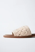 CROCHET FLAT SANDALS