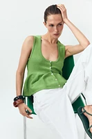 KNIT PEPLUM TOP