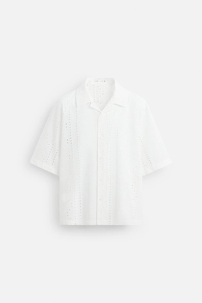 CHEMISE BRODERIE AJOURÉE