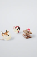 THREE-PACK OF ANIMAL CLIPS