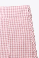 JUPE-CULOTTE À CARREAUX VICHY