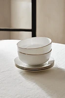 RIMMED BONE CHINA BOWL