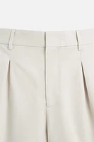 BERMUDA COTON - LIN PLIS
