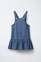 DENIM PINAFORE DRESS