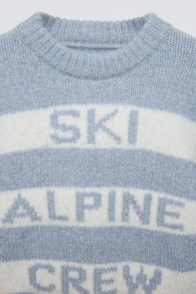 PULL EN MAILLE À RAYURES SKI COLLECTION