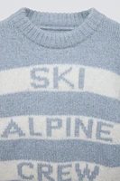 STRIPED KNIT SWEATER SKI COLLECTION