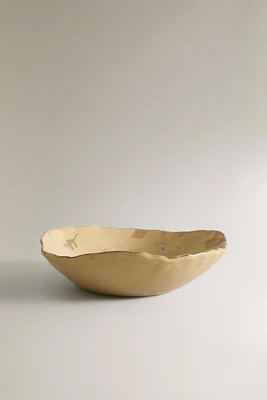 STONEWARE BOWL WITH DESIGNS