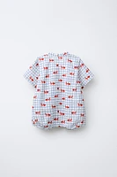 1-9 MOIS/ BARBOTEUSE KIMONO IMPRIMÉE GOLDEN FISH