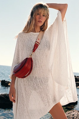 CONTRAST TOPSTITCH CROSSBODY BAG