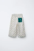 PANTALON IMPRIMÉ FLEURS