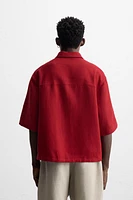 COTTON LINEN TEXTURED SHIRT