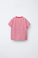 PATCH STRIPED T-SHIRT