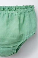 ROBE ET CULOTTE UNIE 100 % LIN