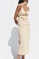 ROBE MI-LONGUE RUSTIQUE AJOURÉE