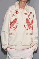 ZW COLLECTION EMBROIDERED OVERSHIRT